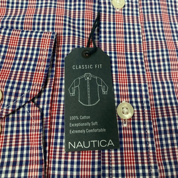 NAUTICA CLASSIC-FIT PLAID BUTTON-DOWN SHIRT - Picture 4 of 4